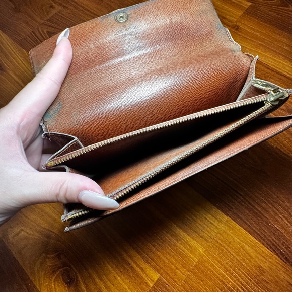 AUTHENTIC Louis Vuitton Porte Monnaie Monogram Pochette Credit Long Wallet - Picture 3 of 7